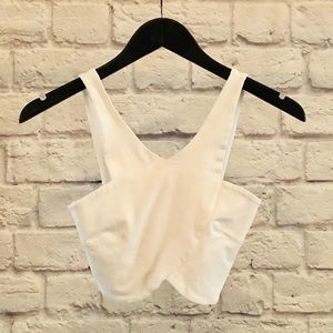 White crop top
